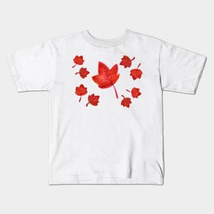 Maple leaf pattern Kids T-Shirt